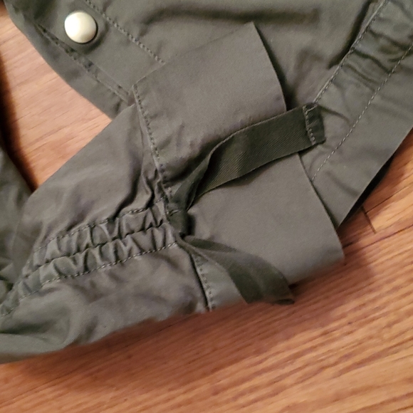 NWOT J Crew Women's Field Jacket Ruched-Sleeve Army Fatigue Green  S - Picture 4 of 8